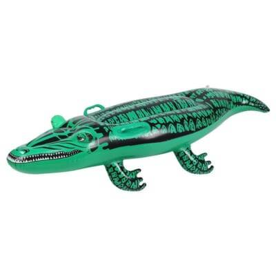 Phao bơi cá sấu có tay cầm 125cmx40cm với chất liệu PVC an toàn