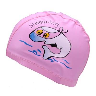 Nón bơi trẻ em hoạt hình dễ thương PU chống thấm P-4218 với họa tiết hoạt hình trang trí đa dạng nổi bậc