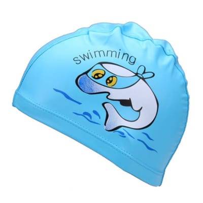 Nón bơi trẻ em hoạt hình dễ thương PU chống thấm P-4218 với họa tiết hoạt hình trang trí đa dạng nổi bậc