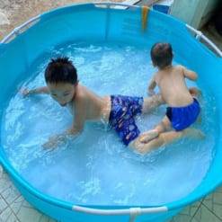 Hồ bơi ngoài trời loại tròn bằng khung kim loại BW56283